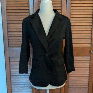 Olivia Moon Lightweight Casual Black Blazer